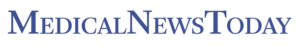 A logo for "Medical News Today" written in blue serif font, with each word capitalized. The background is white.